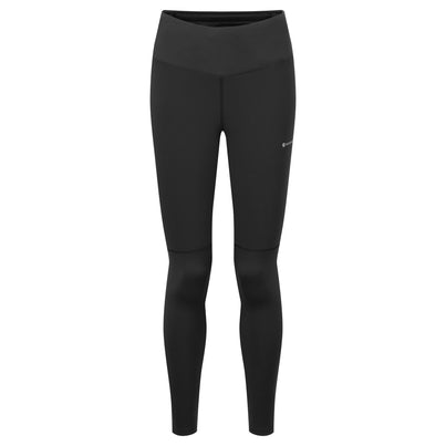 Black Montane Women's Slipstream Thermal Trail Running Tights Front