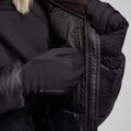 Black Montane Women's Anti-Freeze XT Hooded Down Jacket Model 6