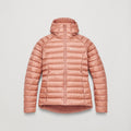 Pink Clay Montane Women's Anti-Freeze Hooded Down Jacket Front FAFZHPCL