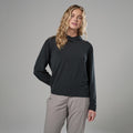 Black Montane Women's Alhena Merino Blend Hoodie Model Front