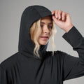 Black Montane Women's Alhena Merino Blend Hoodie Model 5