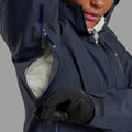 Eclipse Blue Montane Women's Alta Lite Waterproof Jacket Model 4