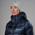 Eclipse Blue Montane Women's Apex 900 Hooded Down Jacket Model 4 FAP9HECL