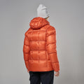 Lava Montane Women's Apex 900 Hooded Down Jacket Model Back FAP9HLAV