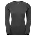 Black Montane Women's Dart Long Sleeve T-Shirt Front