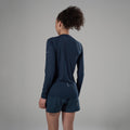 Eclipse Blue Montane Women's Dart Nano Long Sleeve T-Shirt Model Back