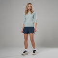 Sea Mist Montane Women's Dart Nano Long Sleeve T-Shirt Model 3