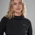 Black Montane Women's Dart XT Thermal Hoodie Model 1 FDTXHBLA