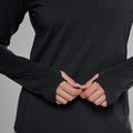 Black Montane Women's Dart XT Thermal Hoodie Model 2 FDTXHBLA