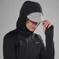 Black Montane Women's Dart XT Thermal Hoodie Model 3 Hood FDTXHBLA