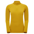 Ginkgo Gold Montane Women's Dart XT Thermal Zip Neck T-Shirt Front