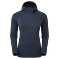 Eclipse Blue Montane Women's Fury Lite Hooded Fleece Jacket Front