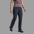 Eclipse Blue Montane Women's Genoa Lite Pants Model Front