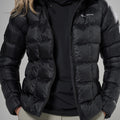 Black Montane Women's Icarus 3.0 Hooded Insulated Jacket Model 4 FIHOOBLA