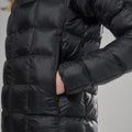 Black Montane Women's Icarus 3.0 Hooded Insulated Jacket Model 6 FIHOOBLA