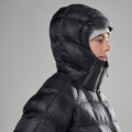 Black Montane Women's Icarus 3.0 Hooded Insulated Jacket Model 8 FIHOOBLA