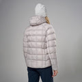 Oyster Montane Women's Icarus 3.0 Hooded Insulated Jacket Model Back FIHOOOYS