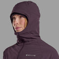 Mulberry Montane Women's Khamsin Hooded Softshell Jacket Model 5