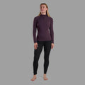 Mulberry Montane Women's Malli Long Sleeve Zip Merino T-Shirt Model 4