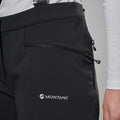 Black Montane Women's Mossa XT Softshell Pants Model 4 FMXPRBLA