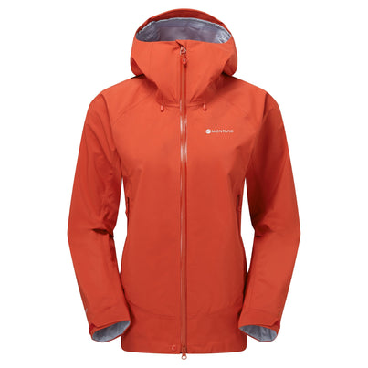 Saffron Red Montane Women's Phase XT Waterproof Jacket Front