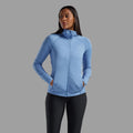 Cornflower Montane Women's Protium Lite Hooded Fleece Jacket Model 3