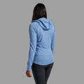Cornflower Montane Women's Protium Lite Hooded Fleece Jacket Model 4