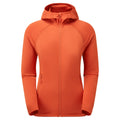 Saffron Red Montane Women's Protium Lite Hooded Fleece Jacket Front