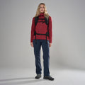 Dark Maple Montane Women's Protium Hooded Fleece Jacket Model 3 FPRHODAM