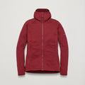 Dark Maple Montane Women's Protium Hooded Fleece Jacket Front FPRHODAM