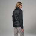 Black Montane Women's Prism Insulated Vest Model Back FPVESBLA