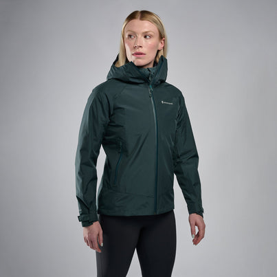 Deep Forest Montane Women's Spirit Waterproof Jacket Front