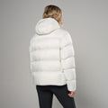 Powder Montane Women's Thaw Hooded Down Jacket Model Back FTHAHPOW