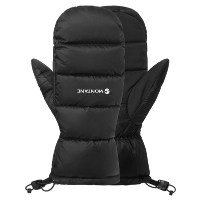 Black Montane Anti-Freeze Down Mittens Front