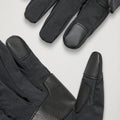 Black Montane Men's Khamsin Lite Softshell Gloves Model Back GMKLIBLA