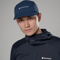 Eclipse Blue Montane Caelum Cap Model Front