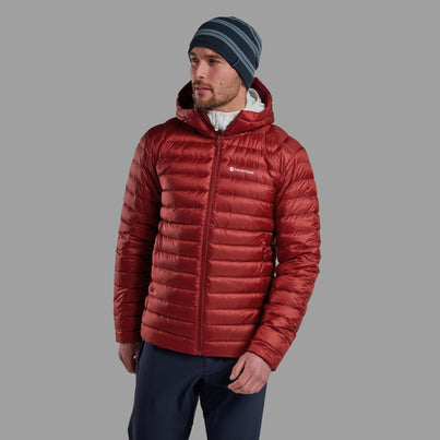 Dark Maple Montane Men's Anti-Freeze Hooded Down Jacket Front MAFZHDAM