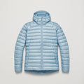 Frost Blue Montane Men's Anti Freeze Hooded Down Jacket Front MAFZHFRO