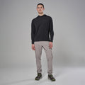 Black Montane Men's Alhena Merino Blend Hoodie Model 1 MALHOBLA