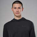 Black Montane Men's Alhena Merino Blend Hoodie Model 2 MALHOBLA