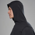 Black Montane Men's Alhena Merino Blend Hoodie Model 3 MALHOBLA