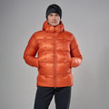 Lava Montane Men's Apex 900 Hooded Down Jacket Model Front MAP9HLAV