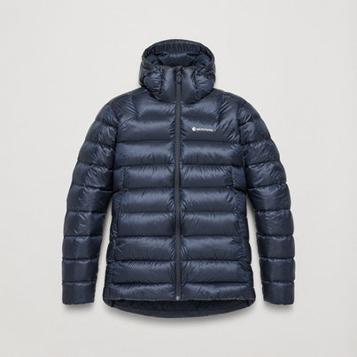 Eclipse Blue Montane Men's Anti-Freeze XT Hooded Down Jacket Front MAXTHECL