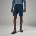 Eclipse Blue Montane Men's Caelum Shorts Model Front