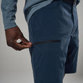 Eclipse Blue Montane Men's Caelum Shorts Model 5