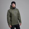 Caper Montane Men's Cetus Lite Waterproof Jacket Model Front