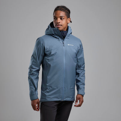 Stone Blue Montane Men's Cetus Lite Waterproof Jacket Front