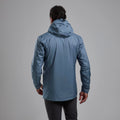 Stone Blue Montane Men's Cetus Lite Waterproof Jacket Model Back