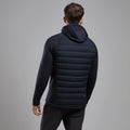 Black Montane Men's Composite Hooded Down Jacket Model Back