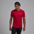 Acer Red Montane Men's Dart Lite T-Shirt Model Front